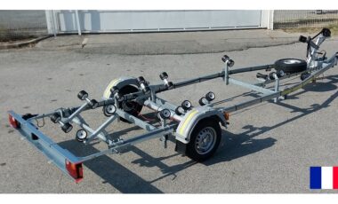 Remorque bateau simple essieu 900 kg P901XF