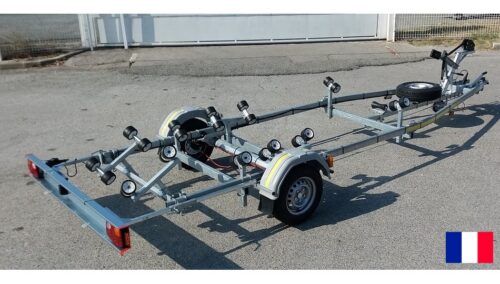 Remorque bateau simple essieu 900 kg P901XF