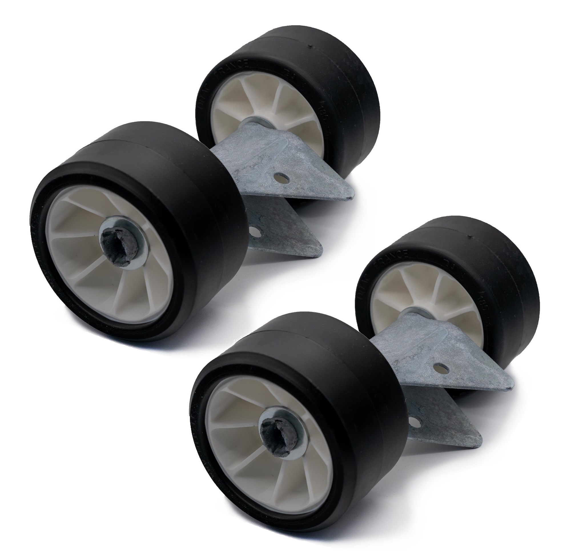 2 Rouleaux avec galets Diamètre 120mm