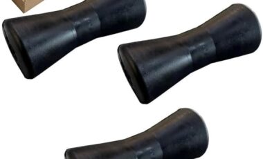 Lot de 3 Rouleaux Central de quille, Largeur 200mm spécial remorque Bateau, Rouleau centrage Fond du Bateau